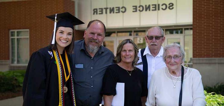 Parents and Family at Commencement Ceremony